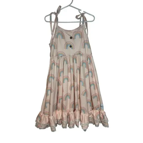Jane + Jo Lucky Rainbows Twirl Dress size 7 - Picture 2 of 8